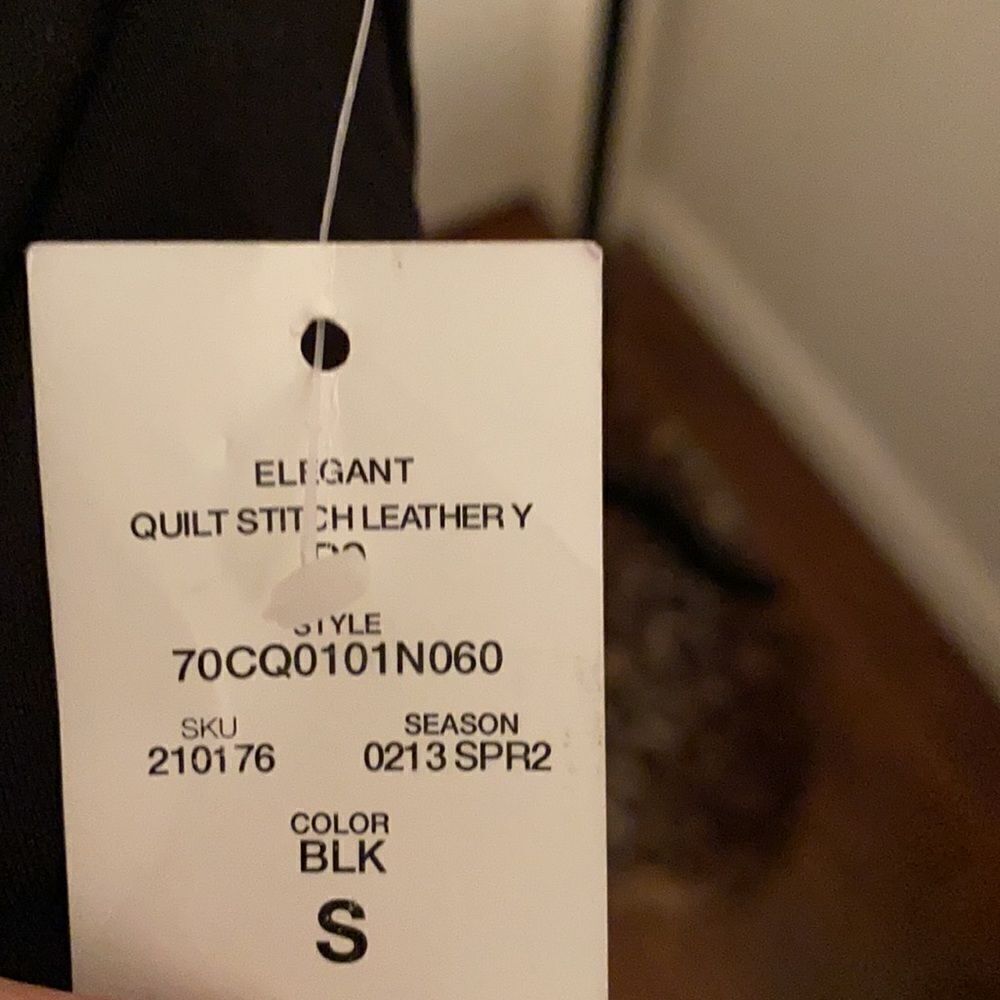 Bebe Black Leather Panel Dress - Picture 11 of 13